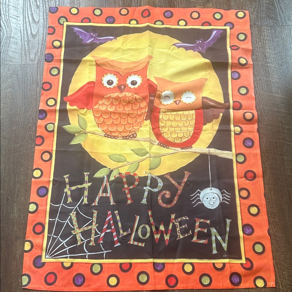 Halloween Owl House Flag Barely Used